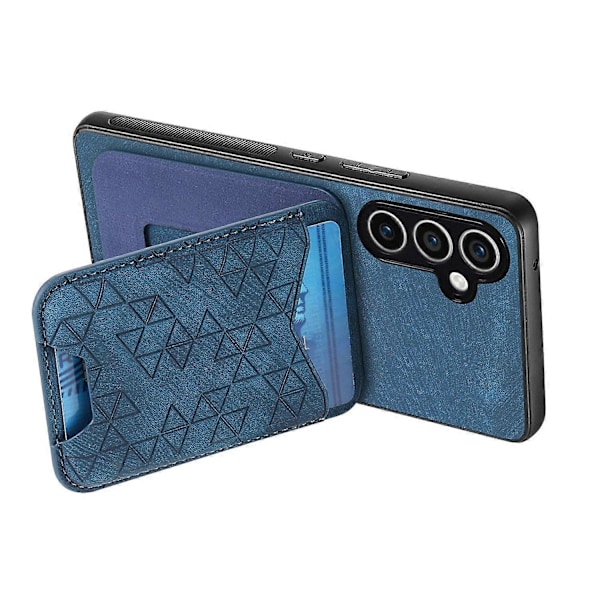 Til Samsung Galaxy S23 FE Etui med Præget Mønster Kortholder Støtteben Læder Bagcover Multicolor Style E