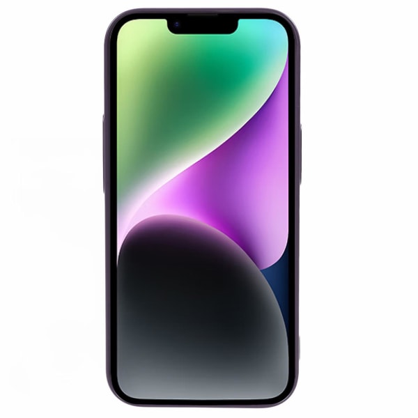 Til Iphone 14 Hul Varmeafledning Cover Anti-ridse PC Telefon Cover Med Linsefilm Purple