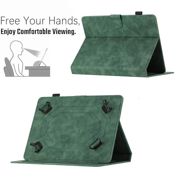 7-tums Tablet PU Läder Ställ Fodral Fjäril Tryckt Korthållare Tablet Skydd Multicolor Style C