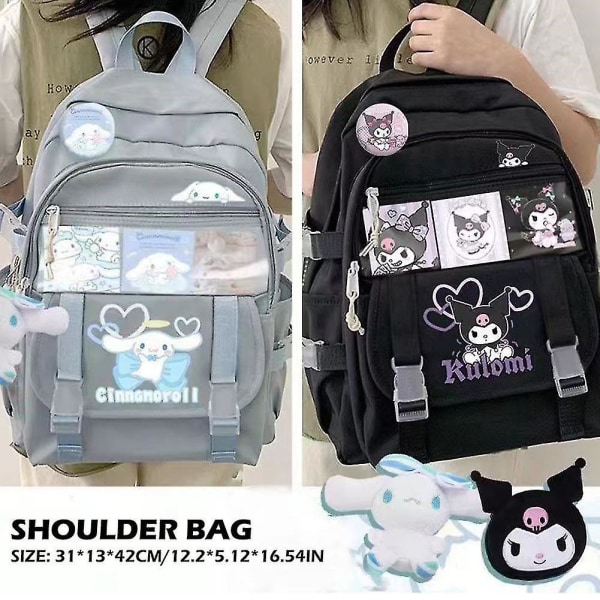 Cinnamoroll Skolväska Barnväska Kvinnlig Skolväska För Student Tjej Koreansk Barn Ryggsäck Yellow