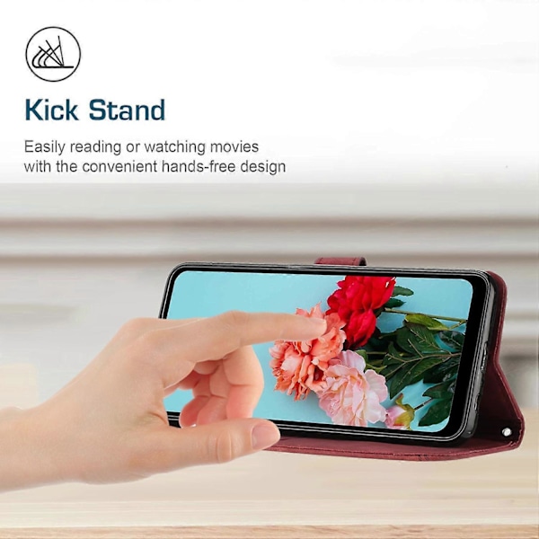 För TECNO Camon 30 Pro 5G Telefonskal Linjer Präglat Anti-Rep PU Läder Ställfodral Multicolor Style C