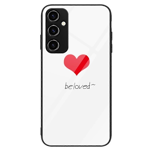 Skal för Samsung Galaxy A14 5G/A14 4G, härdat glas+PC+TPU, mönstertryck Multicolor Style N