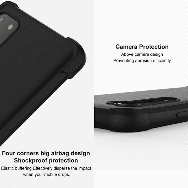 IMAK Fodral för iPhone 14 Pro med Luftkuddar i Hörnen, Anti-fall, Matt TPU, Skyddande Skal