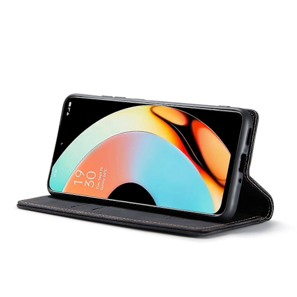 Til Realme 10 Pro+ 5G Etui CASEME 013 Serie Kortholder Stativ Læder Telefon Cover Multicolor Style B
