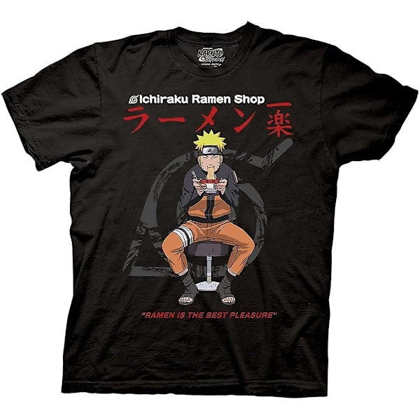 Ripple Junction Naruto Shippuden Ichiraku Ramen Shop Light Weight Crew T-shirt Black M