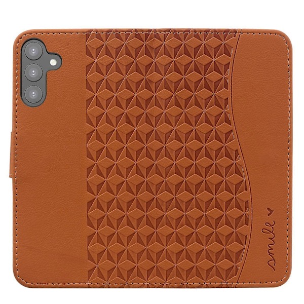 För Samsung Galaxy A34 5G Fodral Rombmönstrat PU Läder Plånboksfodral Multicolor Style A