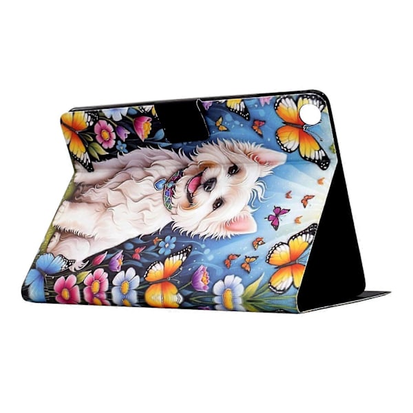 Til Samsung Galaxy Tab A9 Stand Case Mønstertryk Tablet Lædercover med Auto Vågn/Sov Multicolor Dog