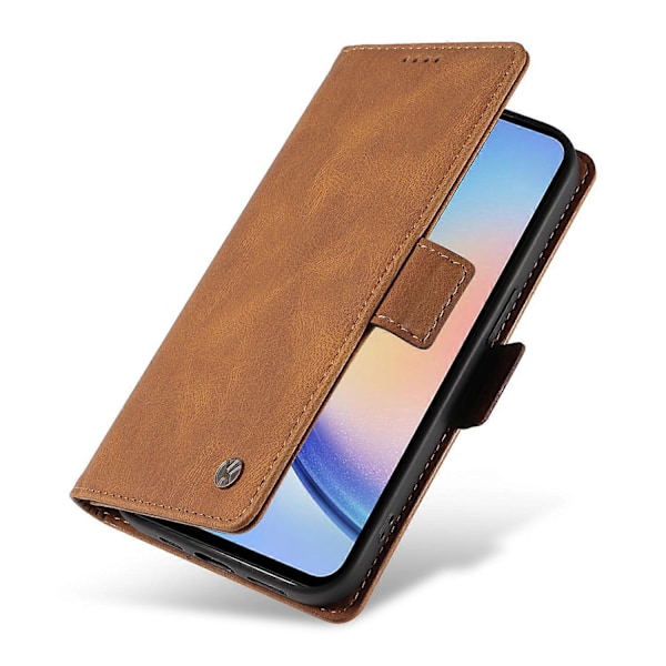 YIKATU YK-005 For Samsung Galaxy A34 5G Hud-følelse Telefon Deksel Stativ Shell PU Lær Lommebok Multicolor Style C