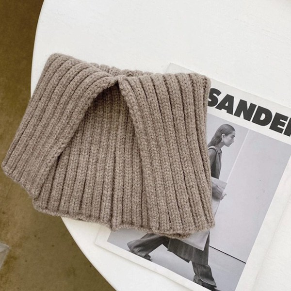 Stickad halsduk med turtleneck KHAKI 1 khaki khaki 1-1