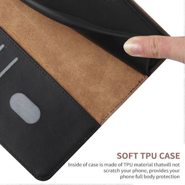 Ægte læder stand pung mobiltelefoncover til OnePlus 12 5G Multicolor Style A