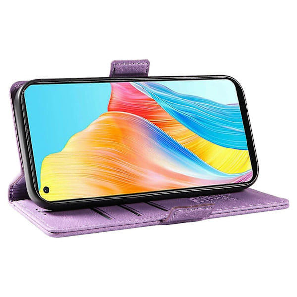 YIKATU YK-005 För Oppo A78 4G PU Läder Plånboksfodral Skinn-touch Ställ Flipskydd Multicolor Style B