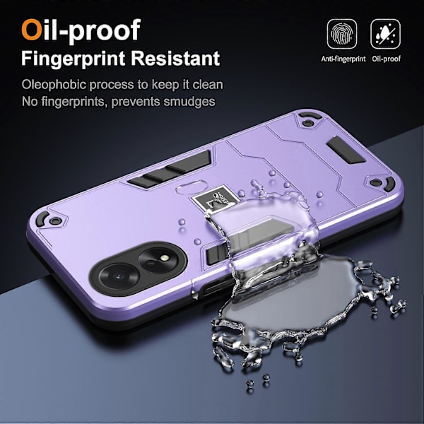 PC+TPU-etui med dobbelt lag design og faldbeskyttelse til Oppo A38 4G/A18 4G Multicolor Style A