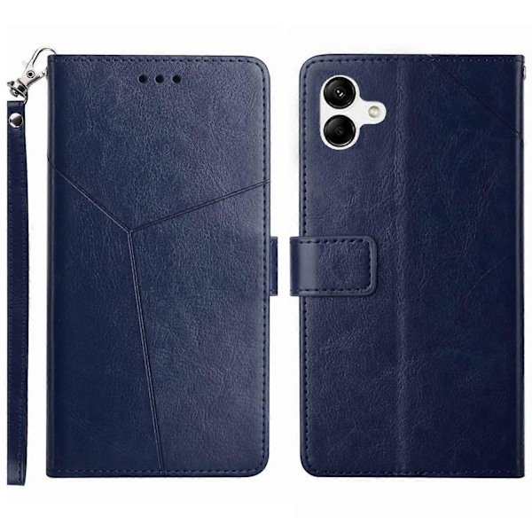 Til Samsung Galaxy A05 4G Etui Y-formet Linje Præget Læder Wallet Telefon Cover Multicolor Style B