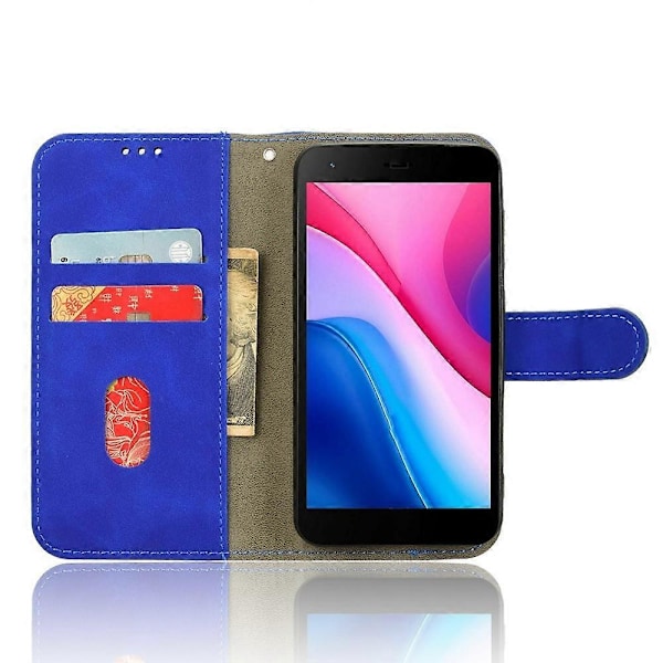 Læderetui til ZTE Blade A35 Lite, hudvenligt anti-drop flip-telefoncover med pung Multicolor Style B