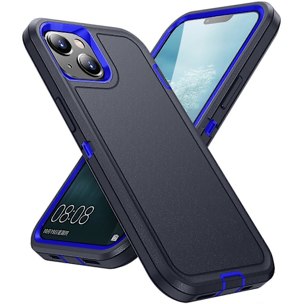 Til iPhone 13/14 Telefon Cover TPU+PC Stødsikker Beskyttelses Cover med Indvendigt EVA Papir Multicolor Style C