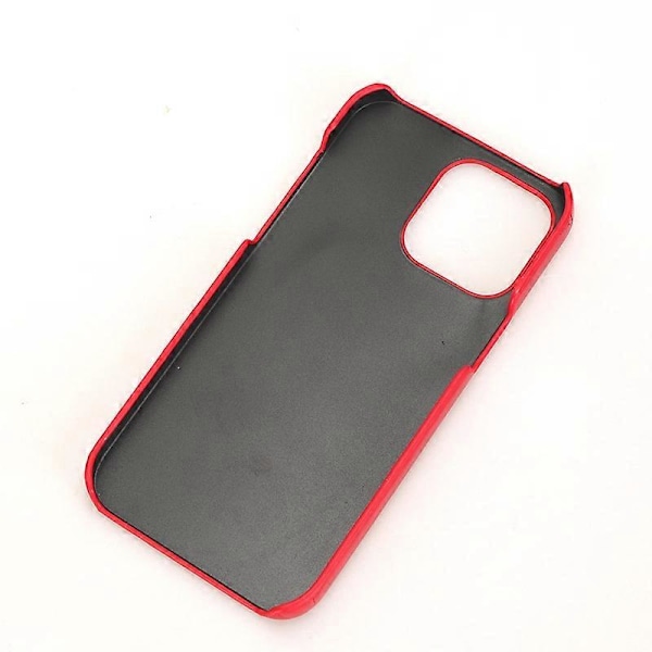 För iPhone 15 Pro Mobilskal PU Läderbelagd TPU Litchi Textur Skydd Multicolor Style E