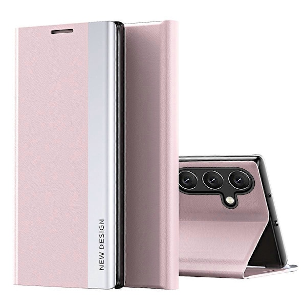 Til Samsung Galaxy A54 5G Elektroplettering PU Læder Telefon Cover Stativ Anti-ridse Smartphone Etui Multicolor Style E