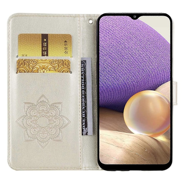 Plånboksfodral för Samsung Galaxy A56 5G Uggla Blomma Tryckt Strass Läderfodral Multicolor Style D