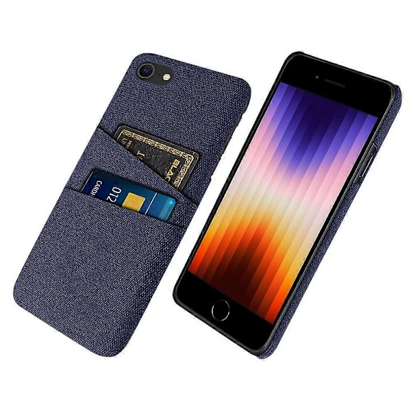 För iPhone SE (2022)/SE (2020)/7 4.7 tum/8 4.7 tum Tygtextur Phonever Anti-scratch Tyg