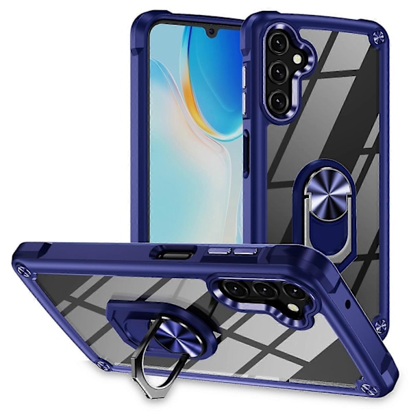 Skal för Samsung Galaxy A16 5G/A16 4G Fodral Legering Linsram PC+TPU Ställ Telefon Baksida Multicolor Style C