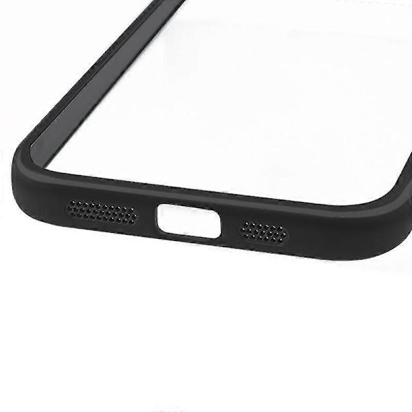 Skal till iPhone 15 Plus PC+TPU Genomskinligt Telefonskal Anti-Repskydd