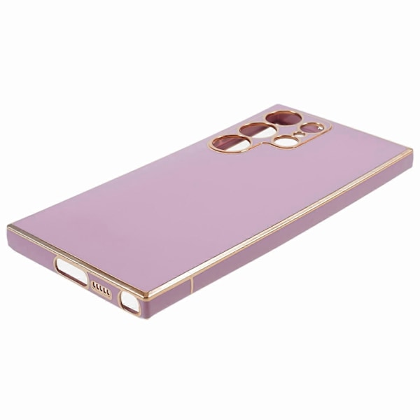 Til Samsung Galaxy S23 Ultra Blankt Telefoncover 6D Elektropletterede Kanter Blødt TPU Cover Multicolor Style A