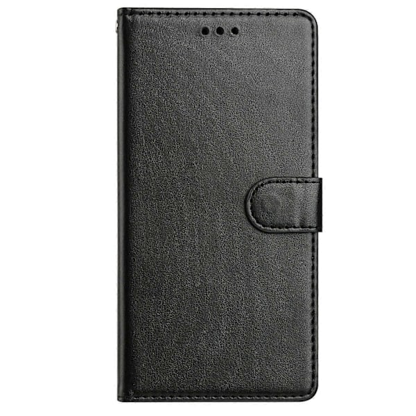 Læder telefoncover med pung, stativ og praktisk rem til iPhone 14 - Grøn Multicolor Black