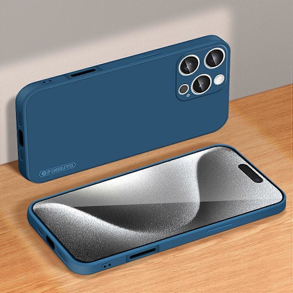 PINWUYO JK Touching Series Skal för iPhone 16 Pro Max TPU Telefonskal Exakt Linsskydd Multicolor Style A