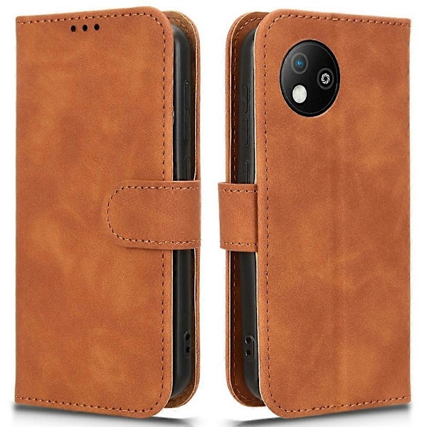 Læderetui til ZTE Blade A35 Lite, hudvenligt anti-drop flip-telefoncover med pung Multicolor Style E