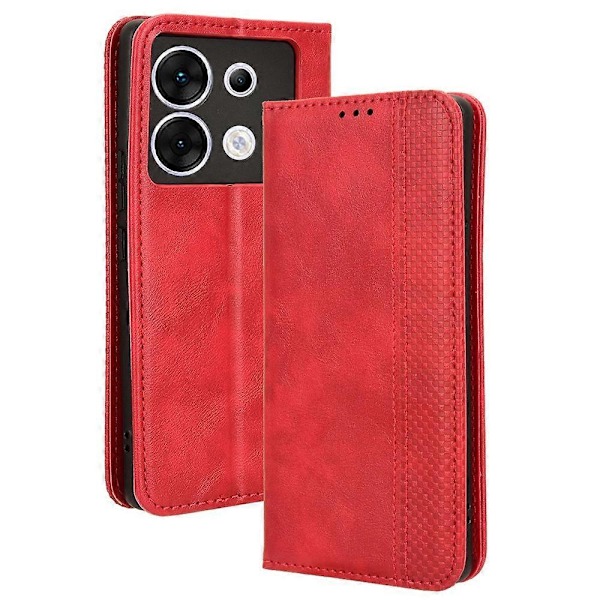For Infinix Zero 30 5G Deksel Retro PU Lær Stativ Lommebok Etui Multicolor Style B