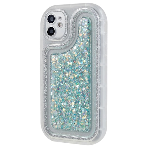 Glitter Sparkle Epoxy TPU-telefonfodral skyddande skal för iPhone 11 6,1 tum Multicolor Style E