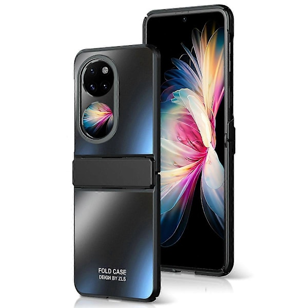Hårt PC Vikbart Telefonfodral för Huawei P50 Pocket, Matt Elektroplätering Anti-fall Skydd Multicolor Style D