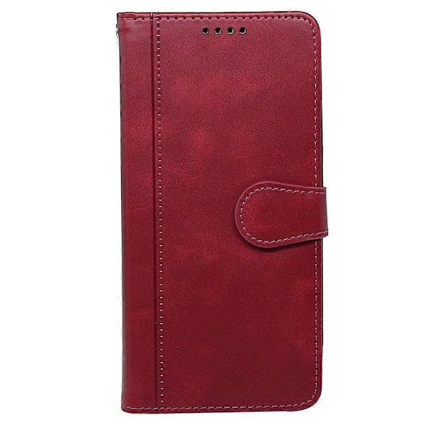 Kalveskinds tekstur læder etui med stativ i bogstil til iPhone 16 Plus Multicolor Style B