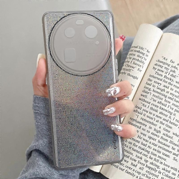 Q.COO TPU-skal med glitter för Oppo Find X6, skyddande mobilskal Multicolor Style B