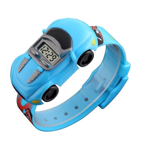Skmei 1241 Tecknad Bil Barn Digital Watch Light Blue