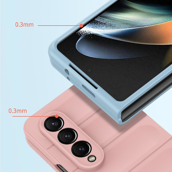 Samsung Galaxy Z Fold4 5g -puhelimelle Skin-touch kova PC-takakuori, pudotuksenkestävä ja kestävä puhelinkotelo Black