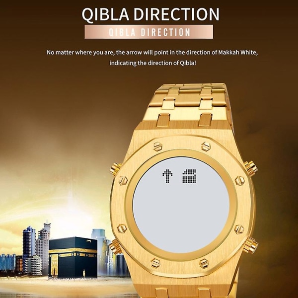 Skmei 2043 Muslim Worships Digital watch Silver White