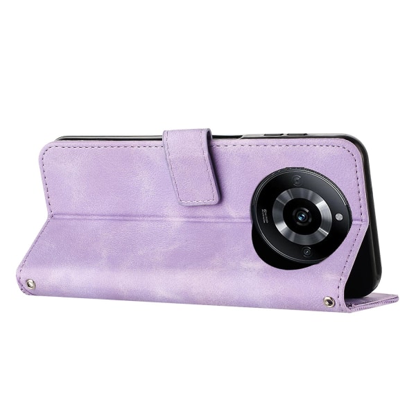Cover för Realme 11 Pro 5g/11 Pro+ 5g, Imprint Plånbok Vikbart ställ Phone case med rem Purple