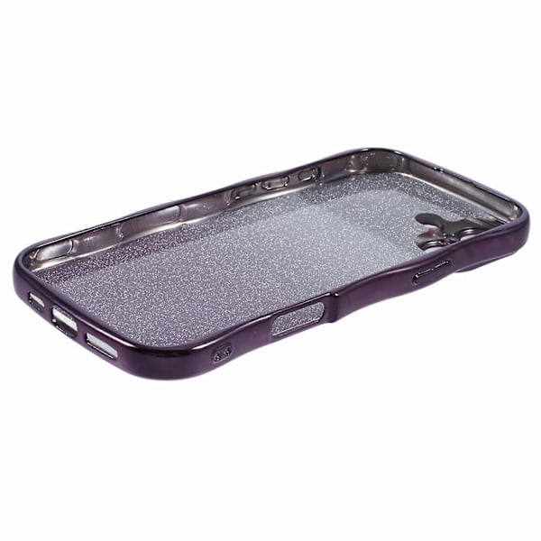 iPhone 16 -kotelo Gradient Glitter TPU -puhelinkuori sähköpinnoitetulla kiharakehyksellä Multicolor Style F