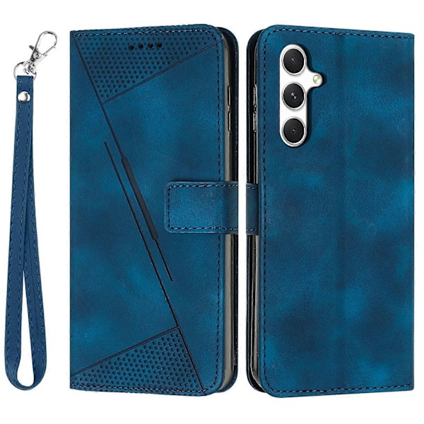 Mobilskal för Samsung Galaxy A36 5G Handväska med Tryckt Triangel Läder Telefonskydd Multicolor Style C