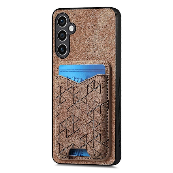 Til Samsung Galaxy S23 FE Etui med Præget Mønster Kortholder Støtteben Læder Bagcover Multicolor Style F
