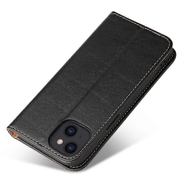FIERRE SHANN iPhone 15 -kotelo, jalustallinen lompakkokotelo PU-nahkaa Multicolor Style D