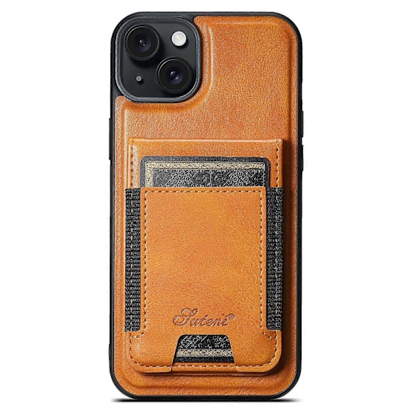 SUTENI H17 PU+TPU-deksel til iPhone 13, kompatibelt med MagSafe kortholder og stativ Multicolor Khaki