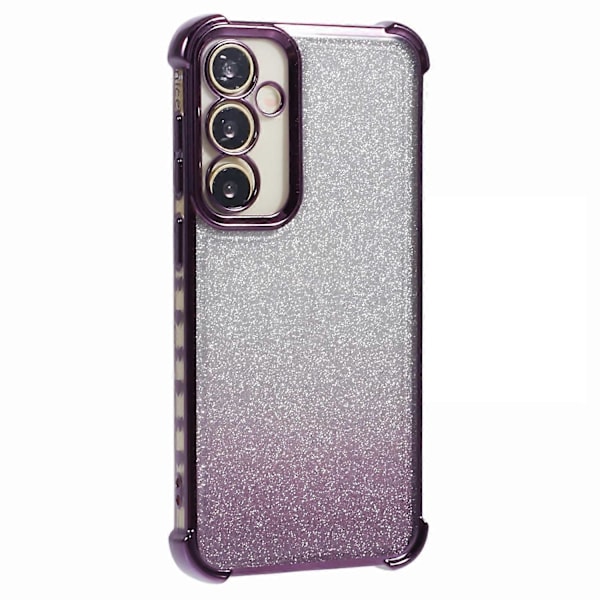 För Samsung Galaxy S23 FE TPU Skal Glitter Gradient Elektropläterad Anti-Drop Telefonskal Multicolor Style E