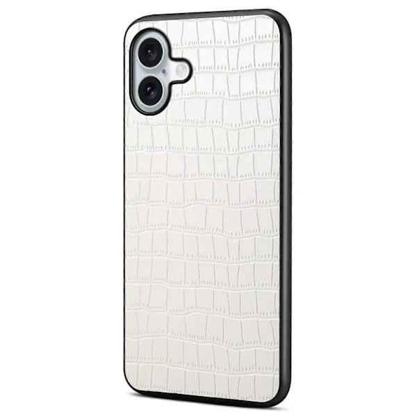 iPhone 16 Plus -kotelo, krokotiilinnahkajäljitelmä, nahkapäällysteinen PC+TPU-puhelinkuori Multicolor Style E