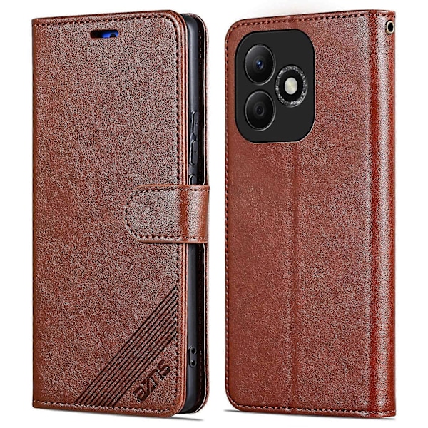AZNS Fodral för Honor X60i 5G Anti-Scratch PU Läder Ställ Plånbok Telefonskydd Multicolor Style A