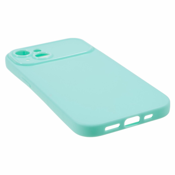 För Iphone 13 Matte Telefon Bakskal Soft Tpu Phone case Cover (exakt bakre linsutskärning) Light Green