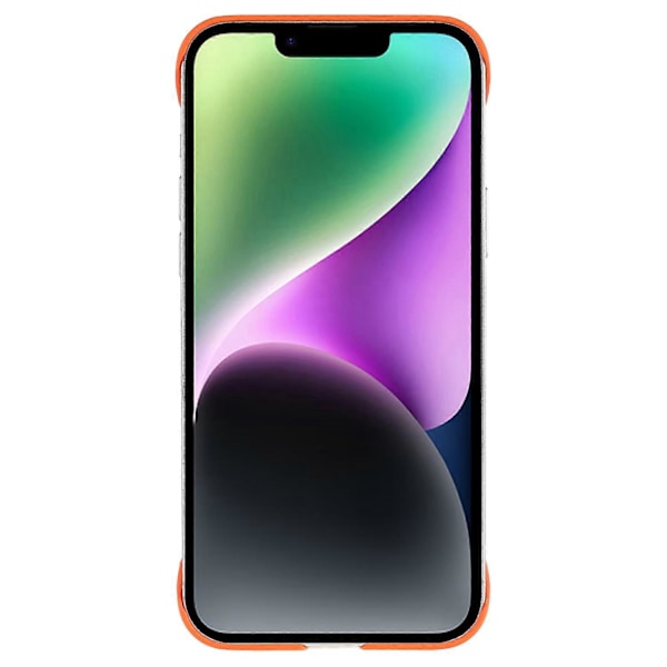 Tunt ramlöst skal för iPhone 14, hudvänligt hårt PC-stötsäkert telefonskydd Multicolor Style A