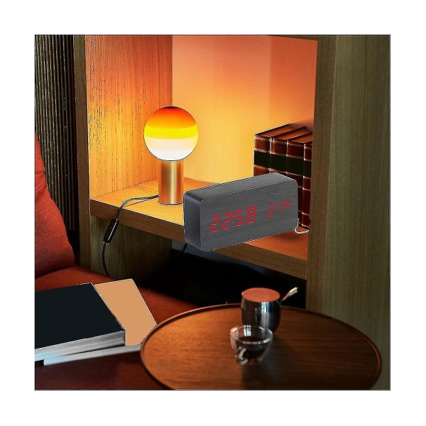 Firkantet Skrivebord C Led Digitalt Display Alarm C Temperaturvisning C Til Seng