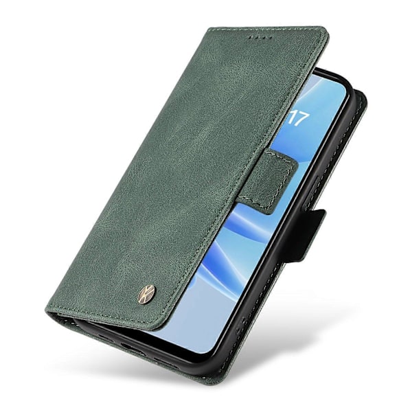 YIKATU YK-005 Oppo A17 4G PU-nahkainen, ihoa myötäilevä puhelinkotelo lompakolla, jalustalla ja iskunkestävällä suojalla Multicolor Style D